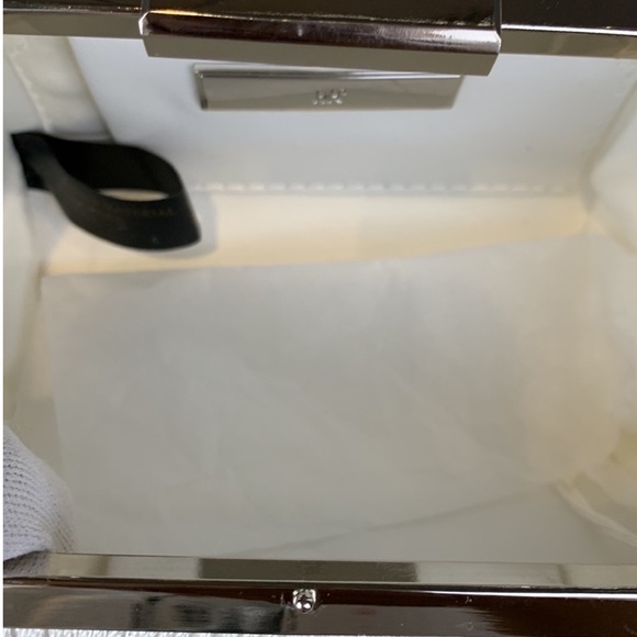 INC Colie Evening Formal Prom Party Cream Fringe Clutch Crossbody Bag Women's - Picture 7 of 10